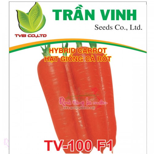 Hạt giống Cà rốt Hàn Quốc (TV-100 F1) - 50Gr