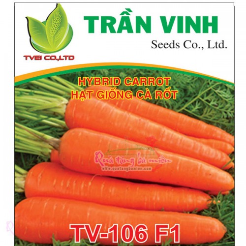 Hạt giống Cà rốt Hàn Quốc (TV-106 F1) - 50Gr