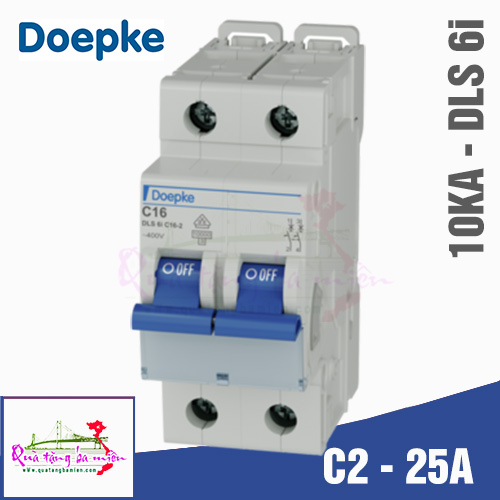 Aptomat MCB - 10KA/DLS 6i - 2P/25A - 9916265