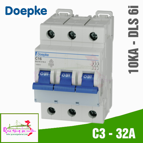 Aptomat MCB - 10KA/DLS 6i - 3P/32A - 9916296