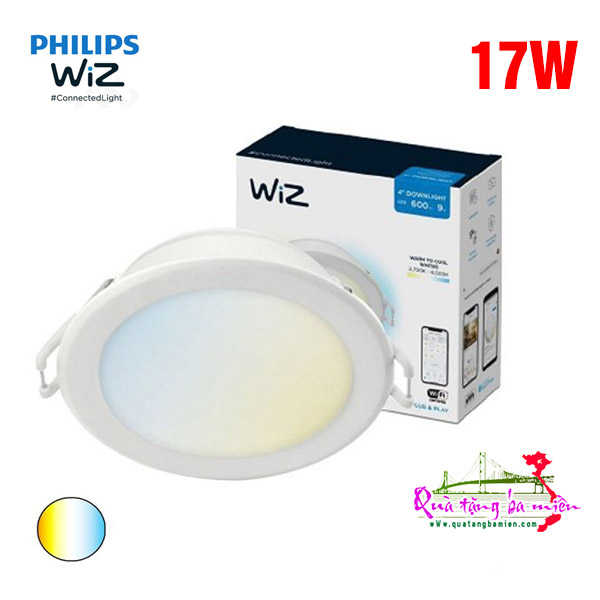 Bóng đèn LED âm trần thông minh WiZ Tunable White 17W